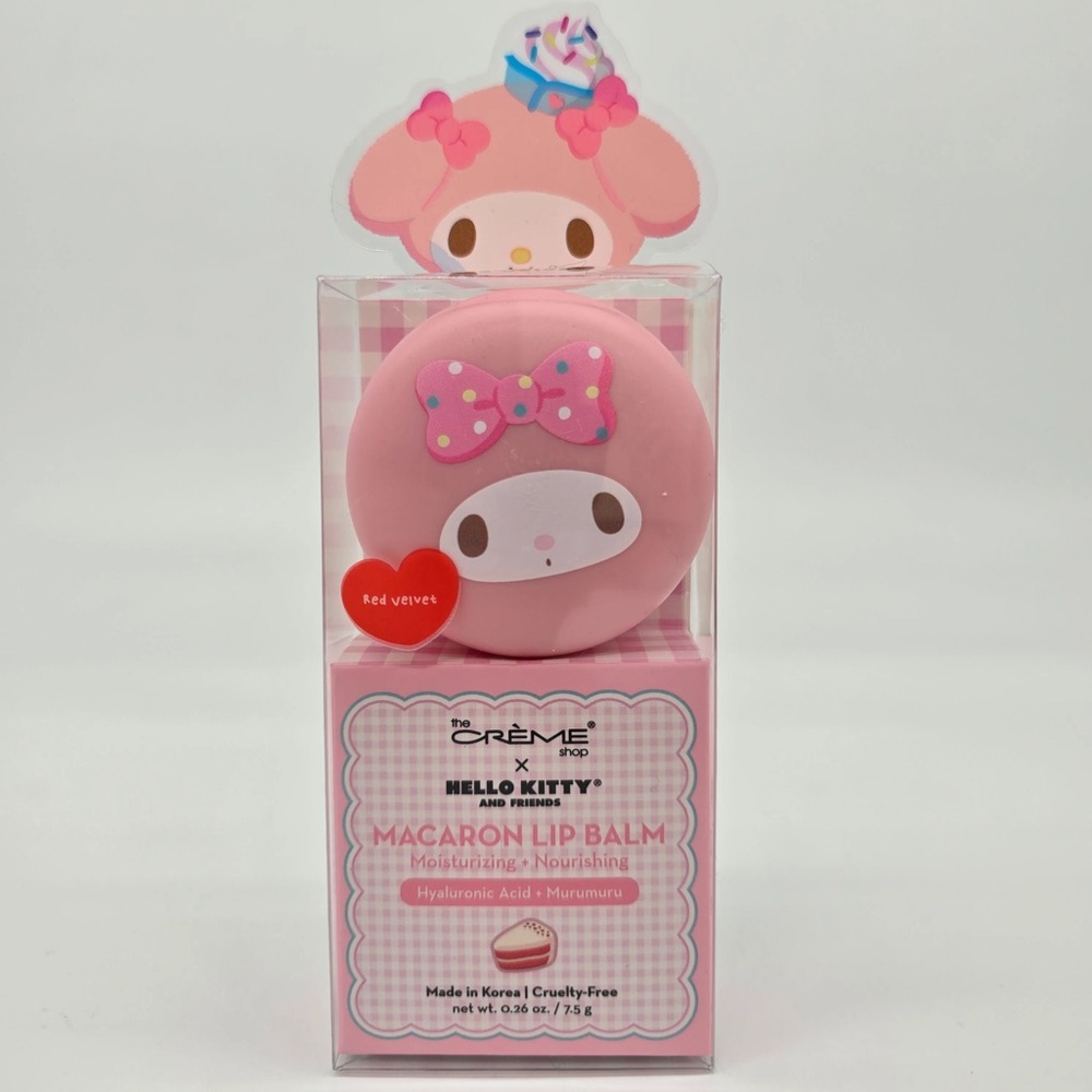 The Creme Shop My Melody Macaroni Lip Balm Red Velvet
